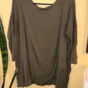 Casual Gray Women's Top